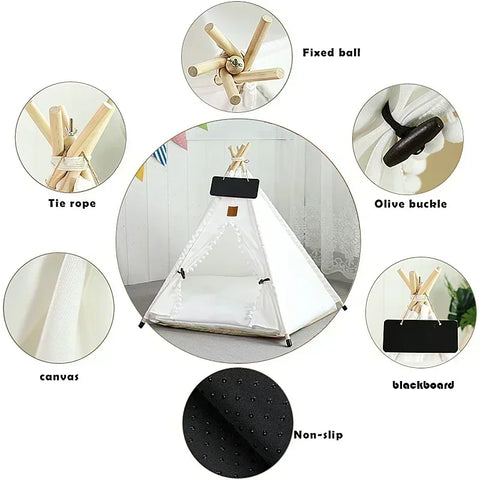 Deluxe Hideaway cat teepee